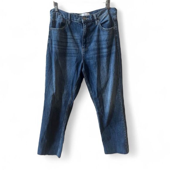 KanCan Estilo Jeans Sz 11/29 Raw Hem High Rise Dark Wash - Picture 1 of 8
